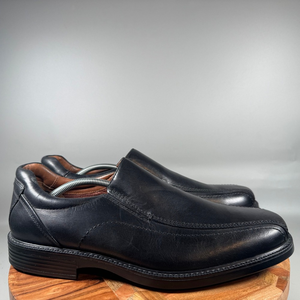Johnston & Murphy XC4 Black Leather Waterproof Slip On Loafers Mens 13M 20-7081